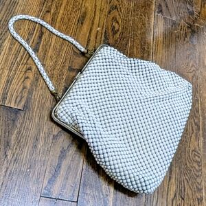 1940s Whiting & Davis "Alumesh" vintage purse with unique braided mesh handle